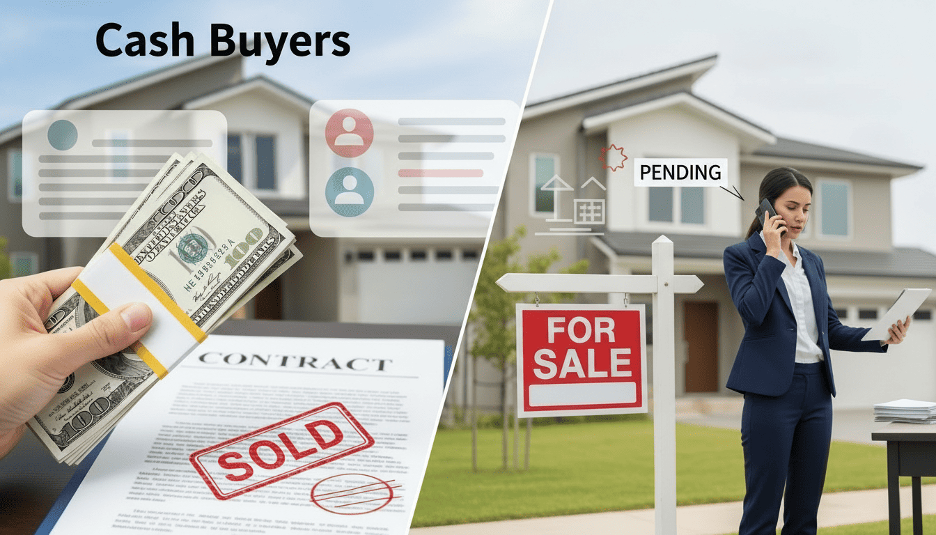 Comparing cash buyers and real estate agents for home sale